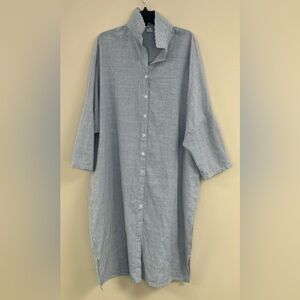 Tango Paradise Oversized Linen Beach Dress